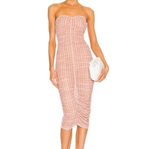 Miaou Pink Plaid Renzo Dress